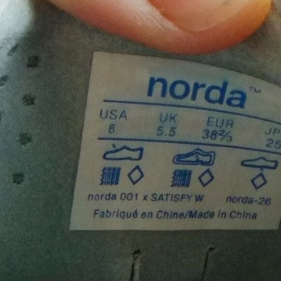 Norda x Satisfy Sneakers Trail Running Shoes Sz. 8 women's (fit like 7.5) - Picture 7 of 12